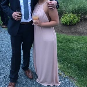 light pink prom dress